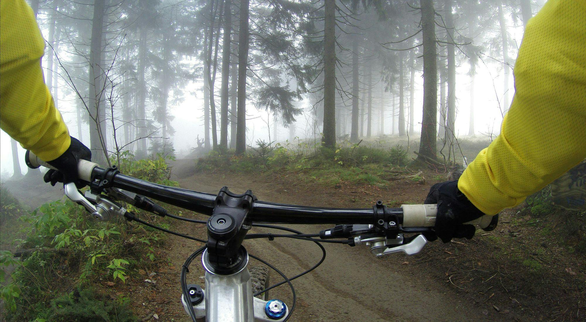 cycling through fog