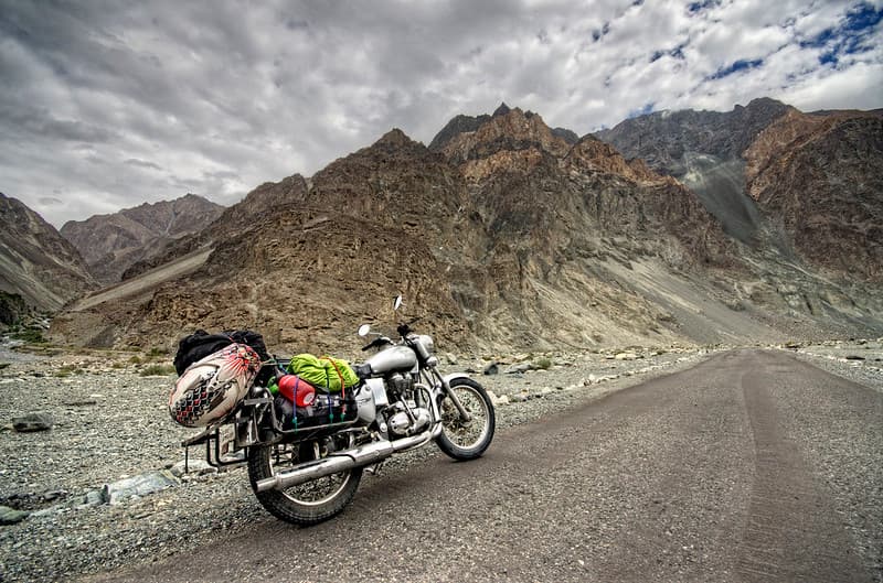 biking in Leh