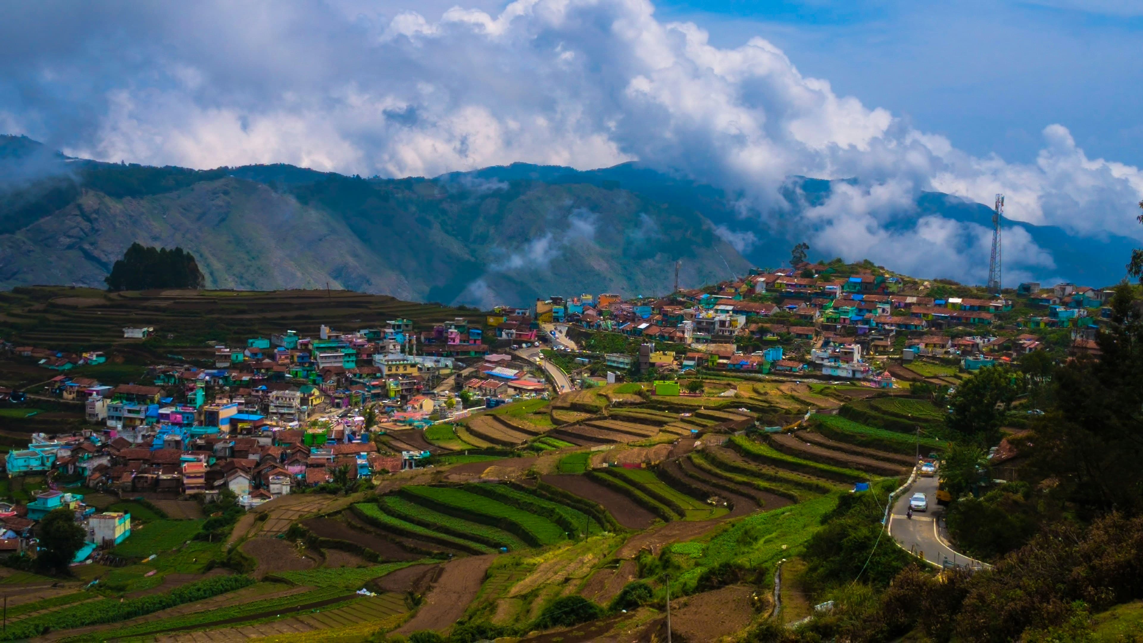 Aerial new of Kodaikanal