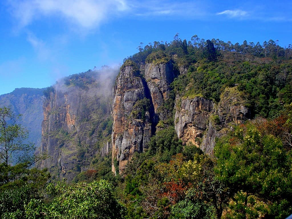 View of pillar rocks