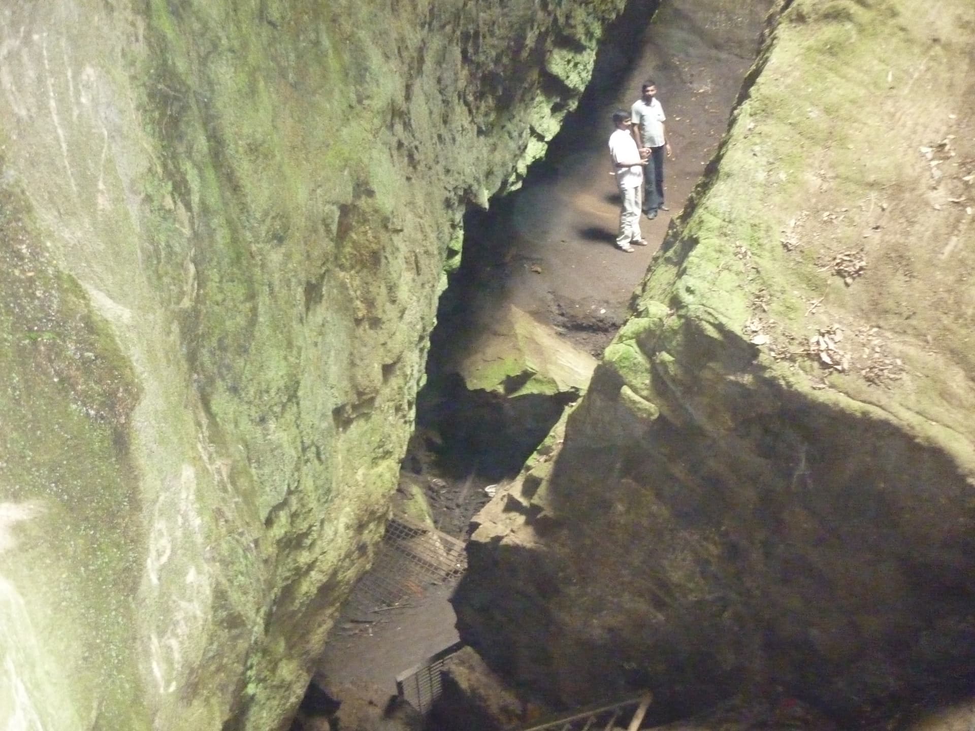 Aerial view of guna caves in Kodaikanal