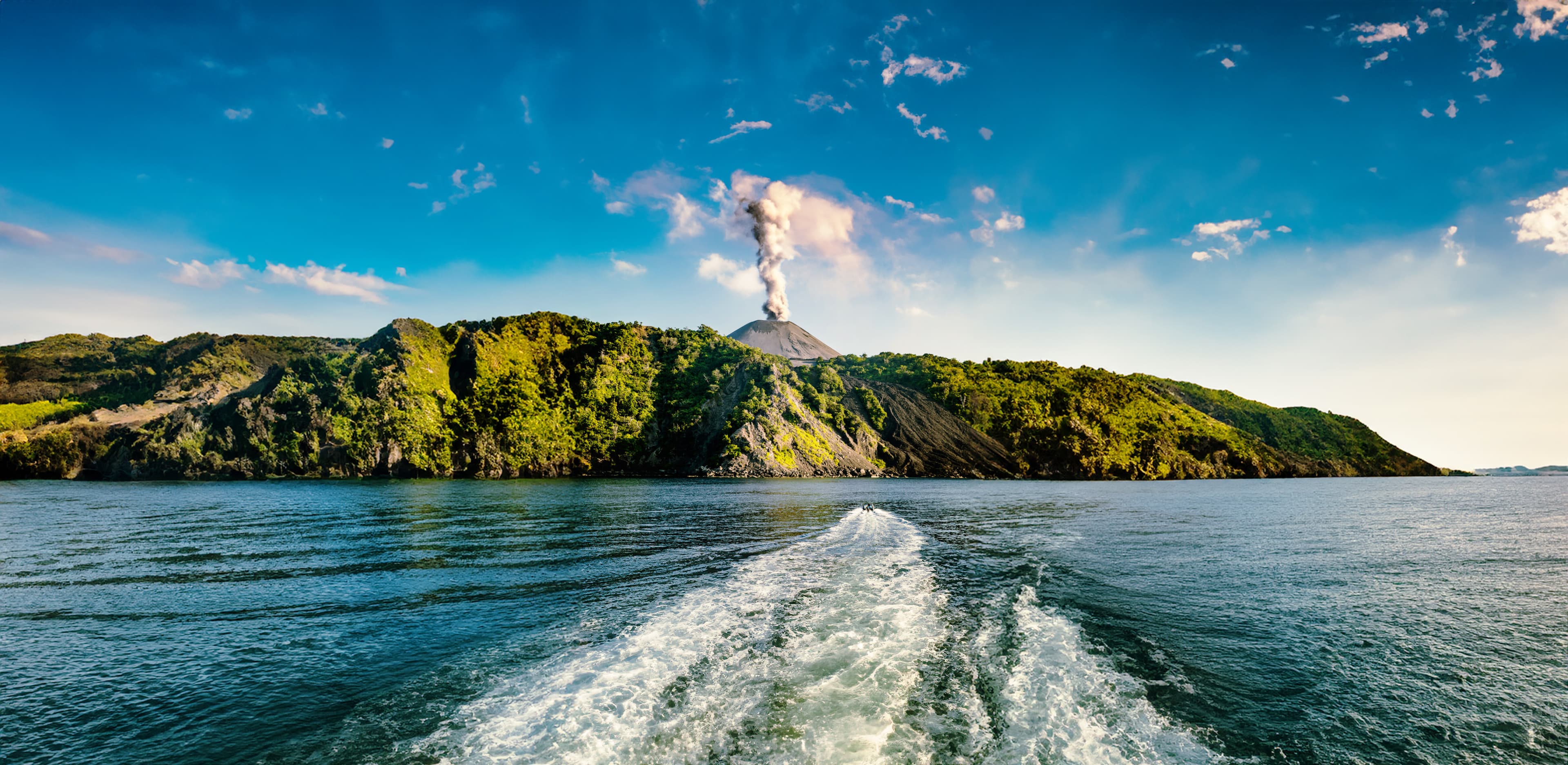 existing active volcano in barren island