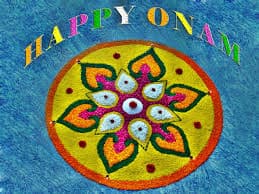 A special rangoli on the occasion of Onam