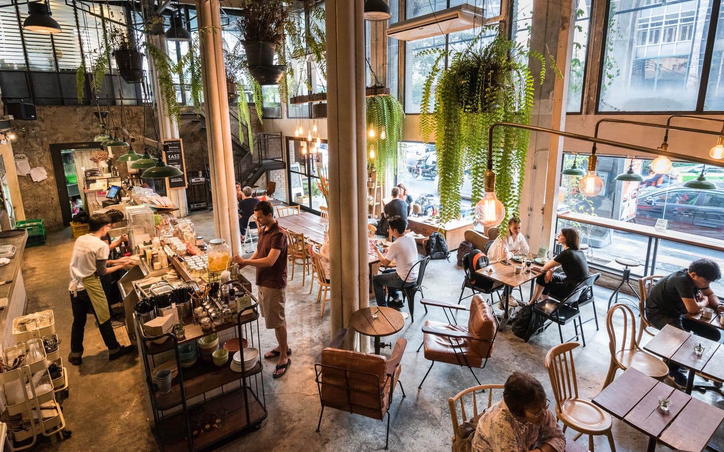 Interior view of the restaurant