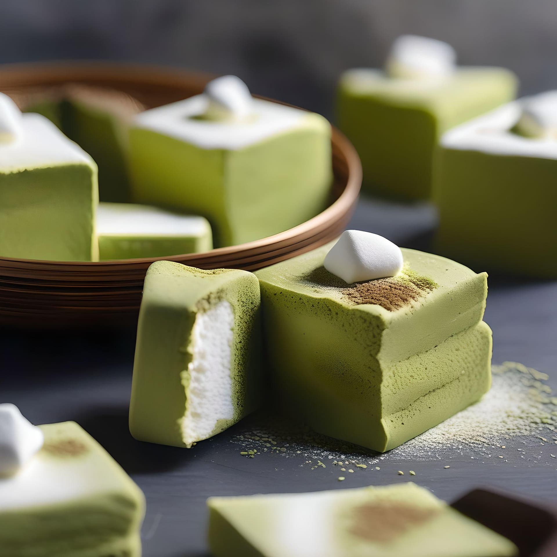 Green tea infused chocolate