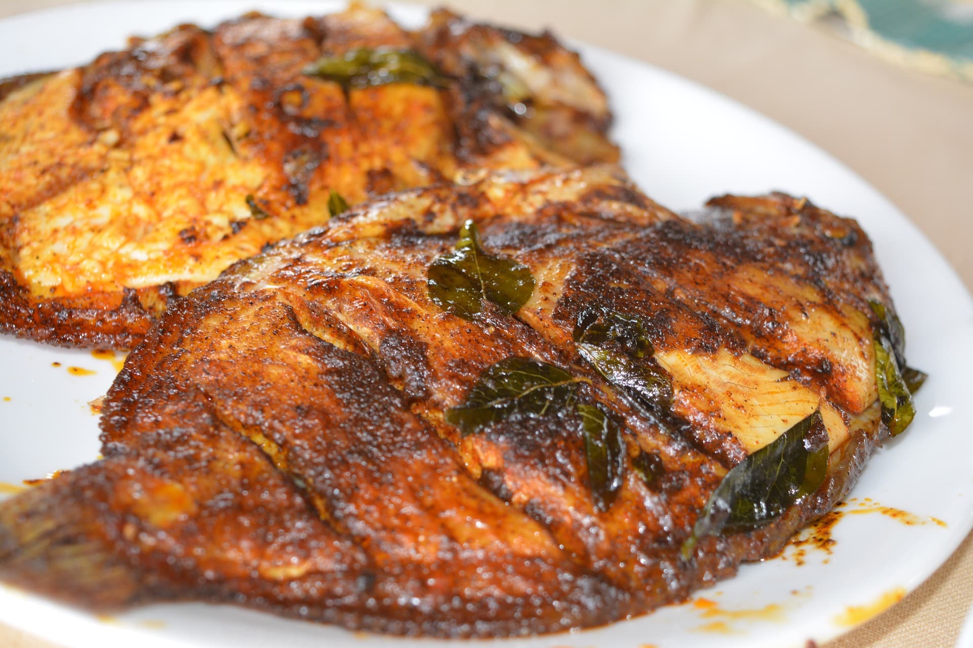 Kerala's famous fish fry 