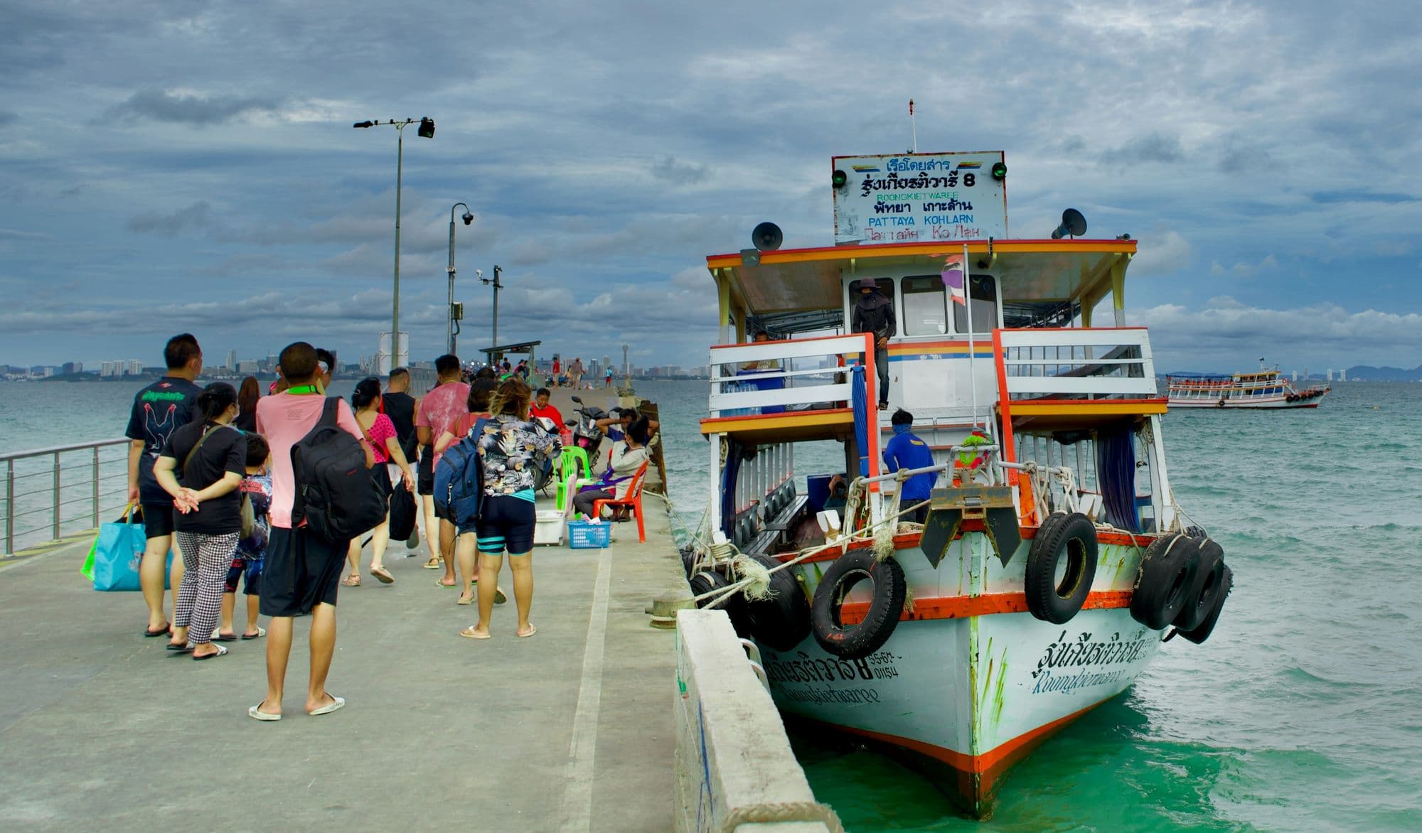 a boat at bali hai pier