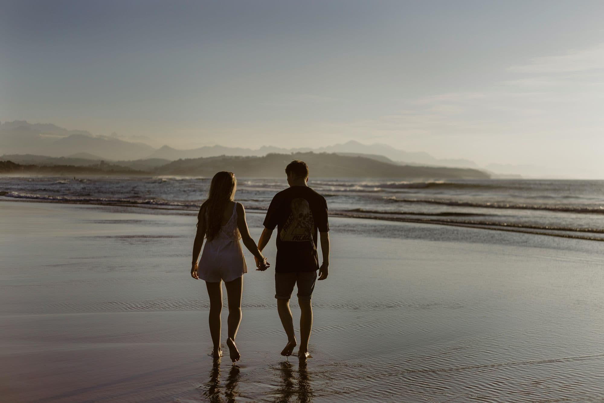 couples on a beach