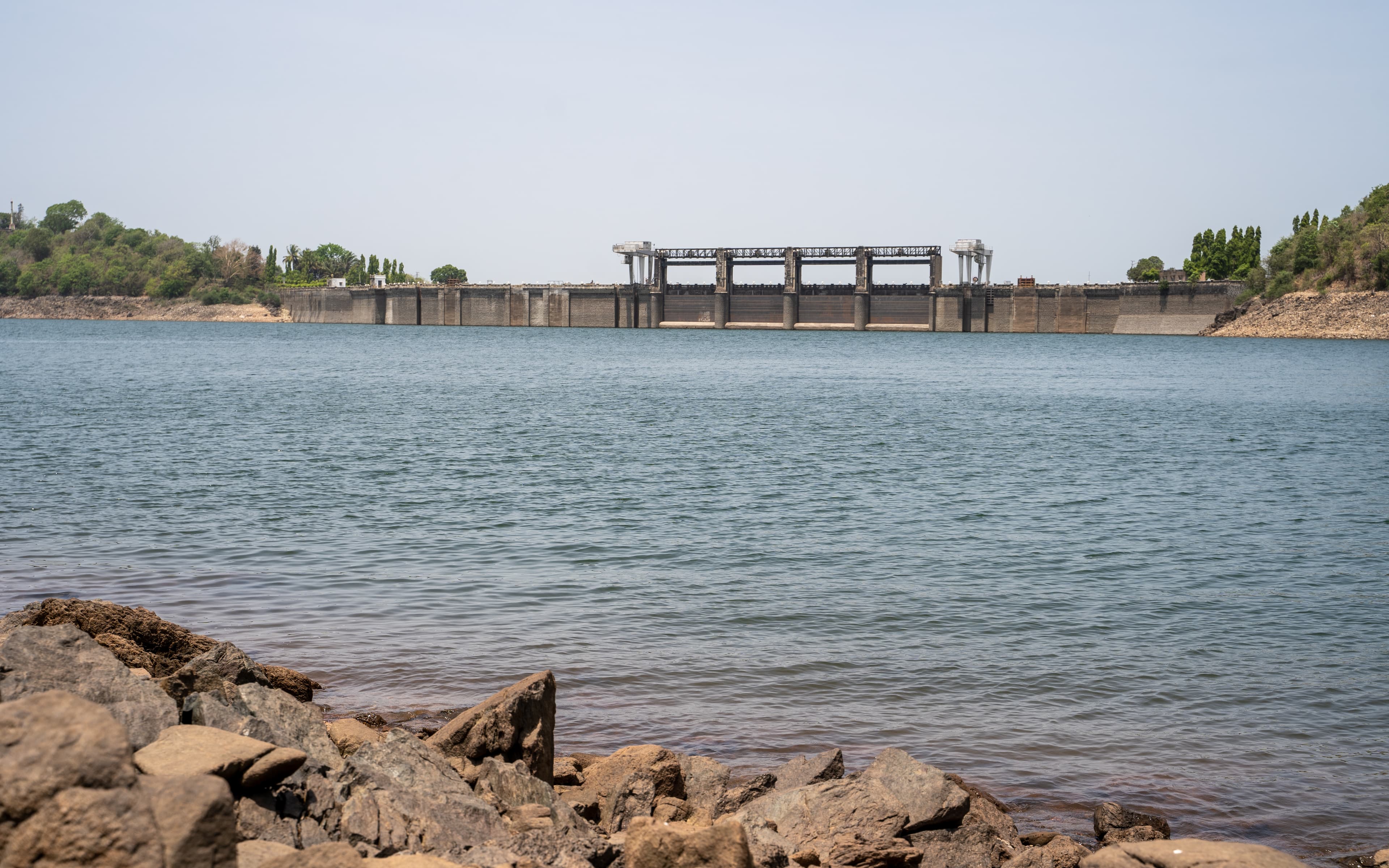 A Scenic View of Bhadra Dam