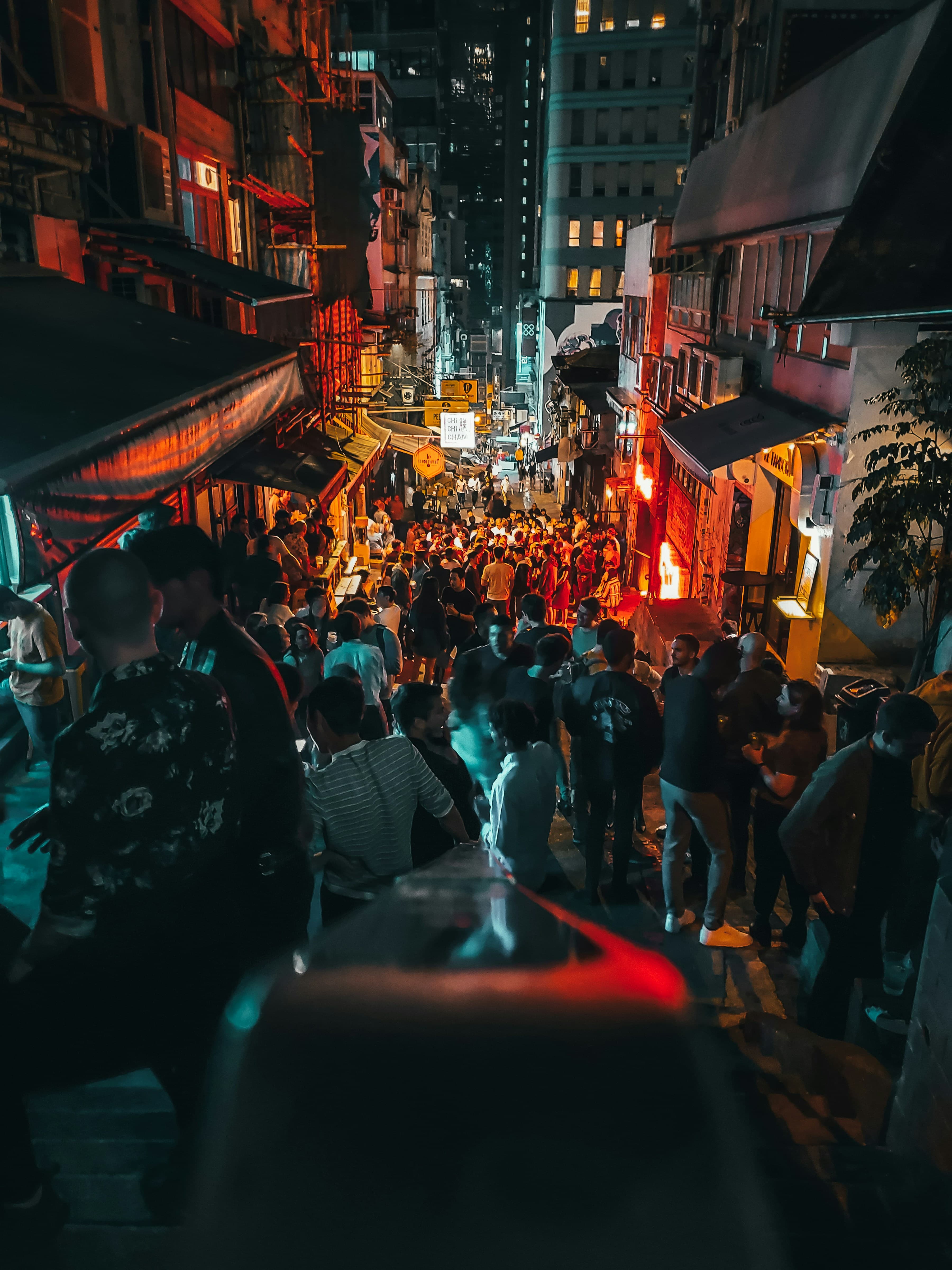 A street at night in Pattaya