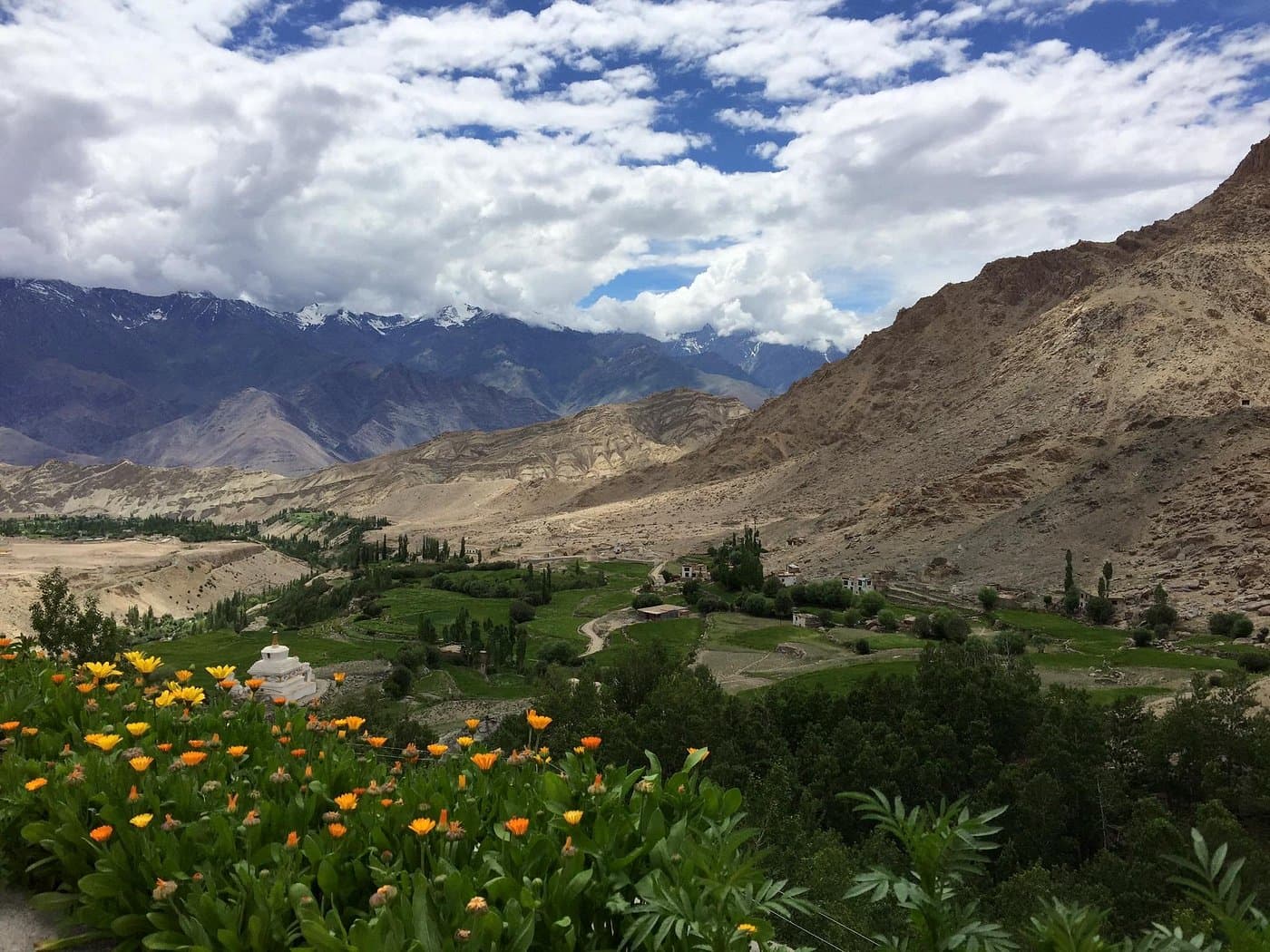 View from Thiksey Monastery