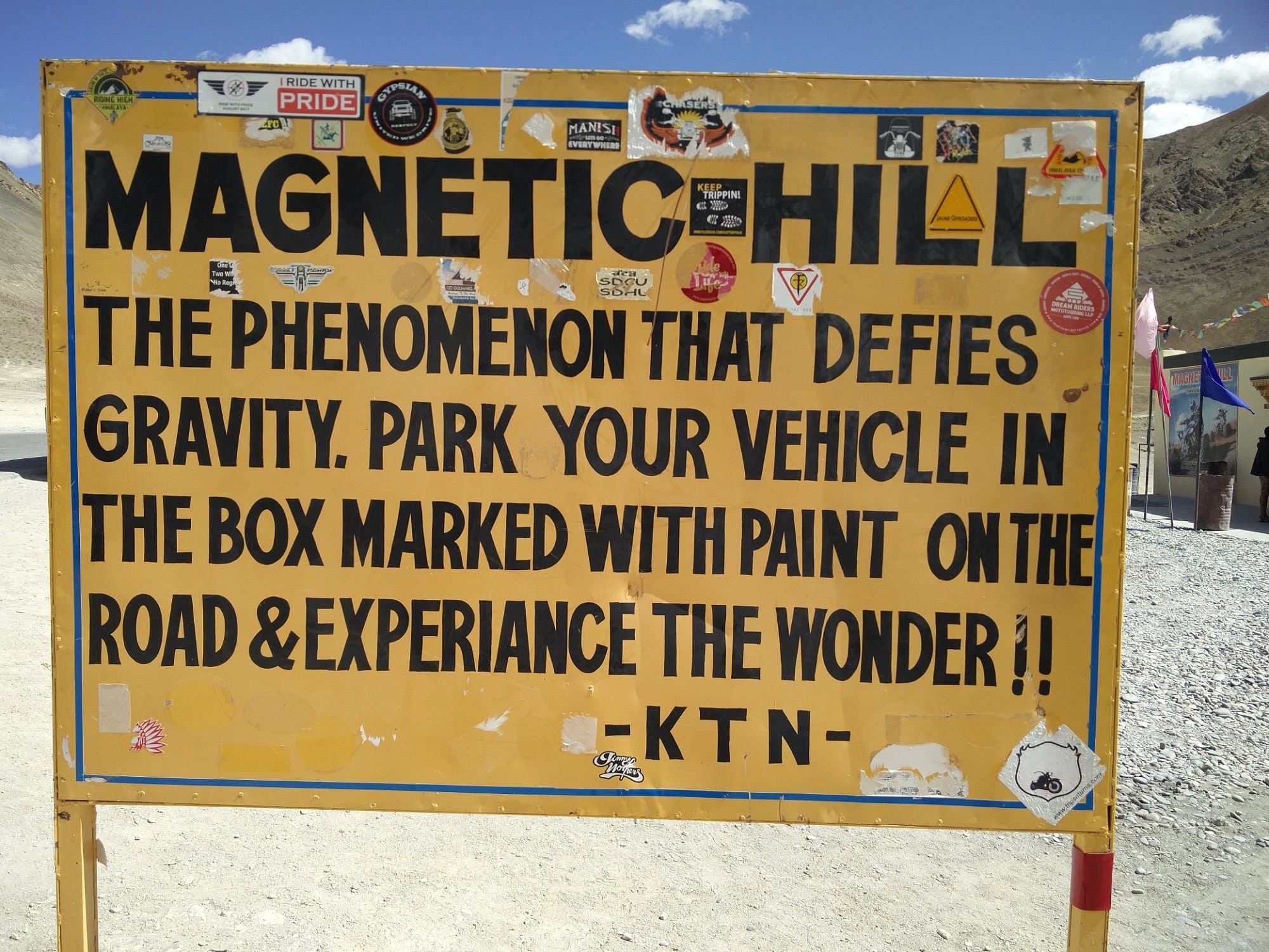 Magnetic hill instructions