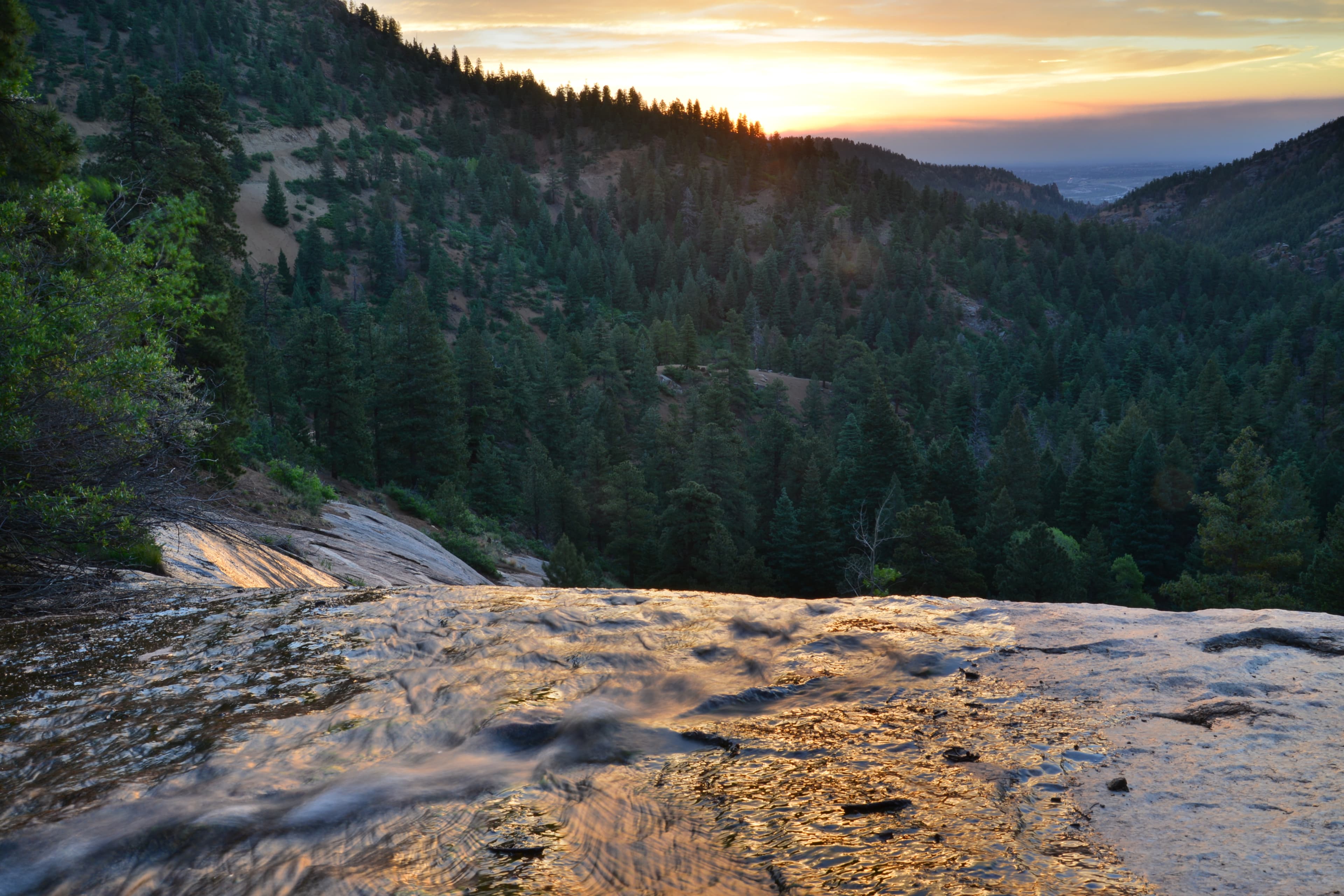 View of silver cascade falls