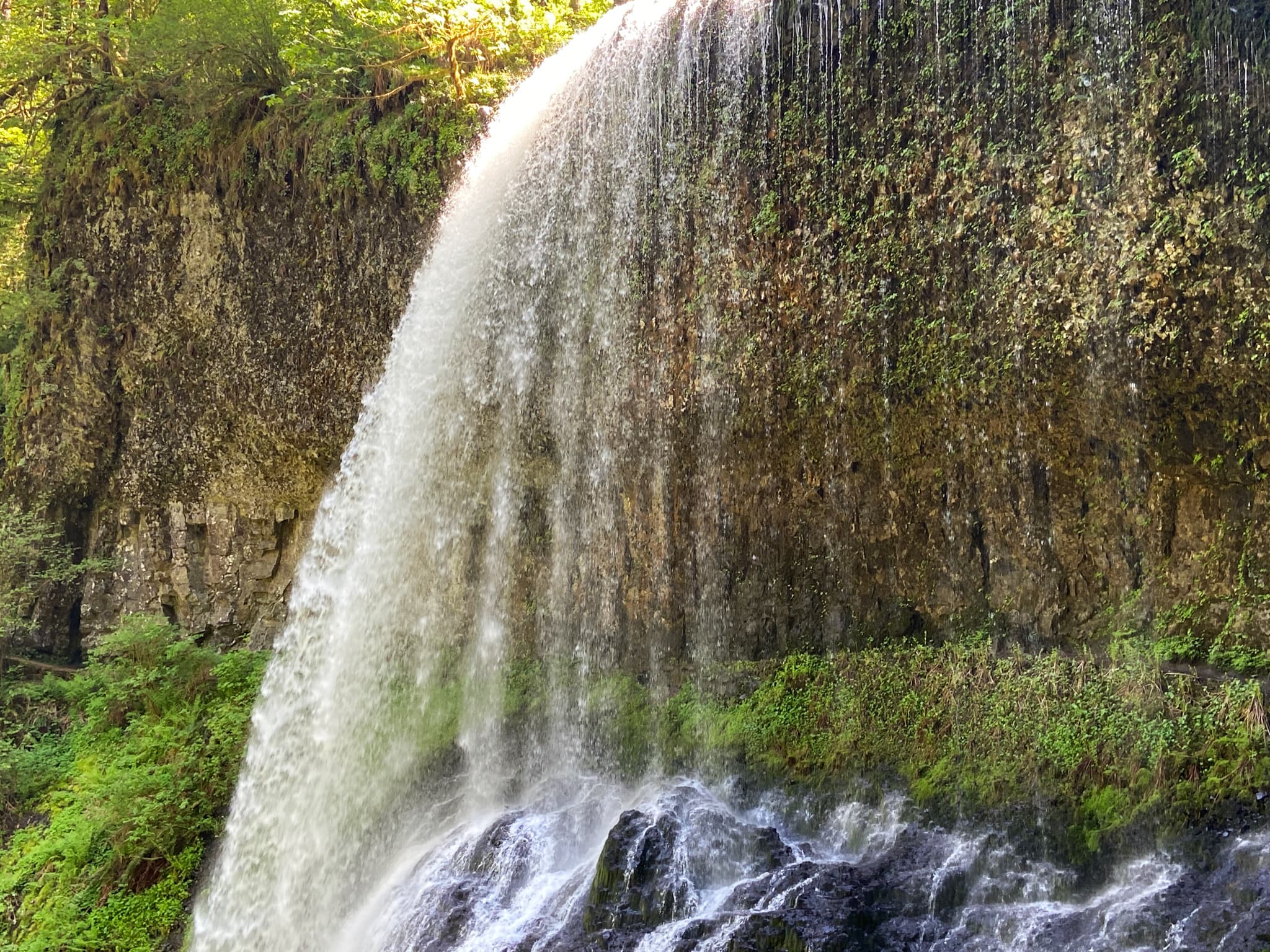 View of silver cascade falls