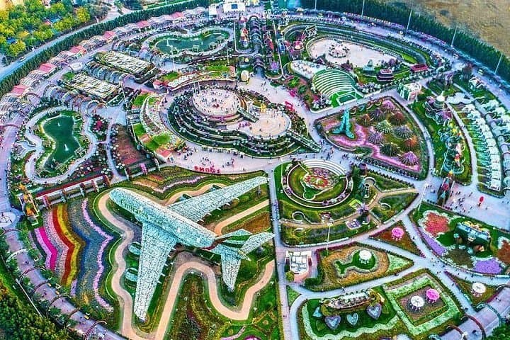 Top view of Miracle Garden