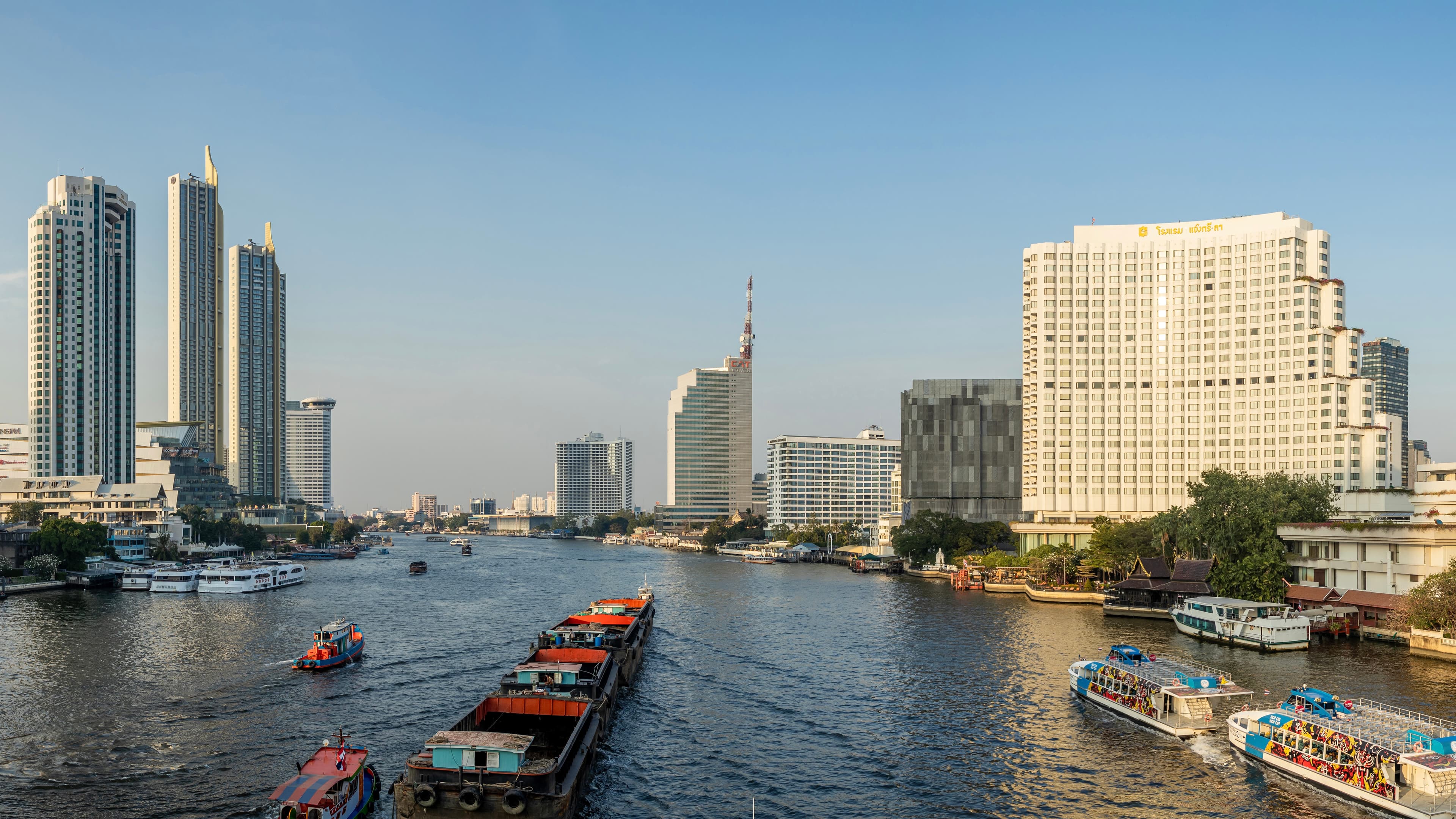 Chao Phraya River at evening