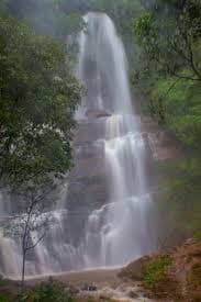 Mist at the Jhari Waterfalls