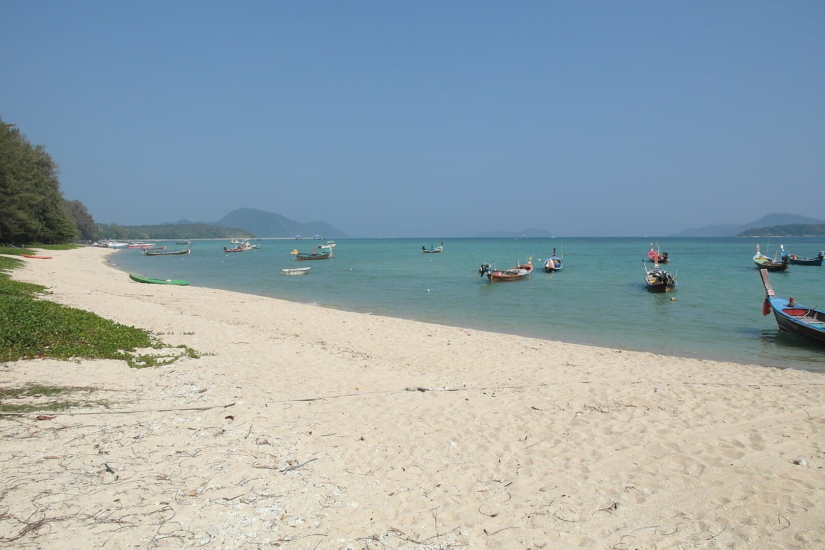 Few boats on Rawai Beach