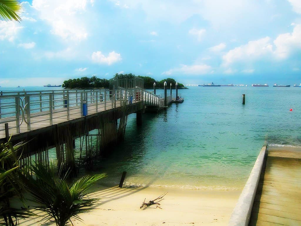 Beach in Sentosa Island