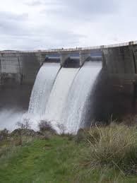 An Aerial View of the Bhadra Dam