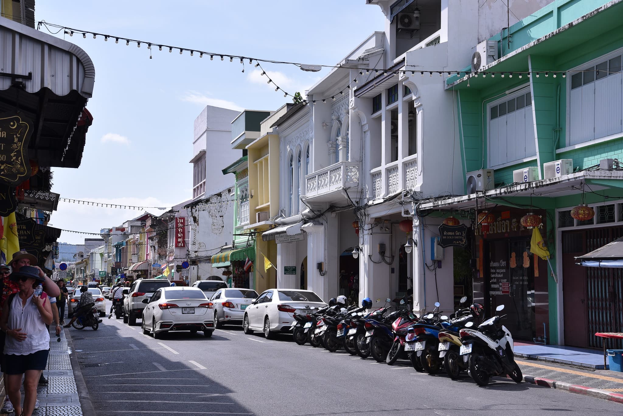 Small shops conducting business at Phuket Old Town