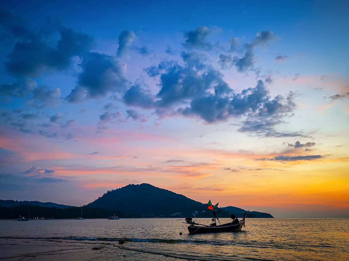 A boat in the waters of the national park