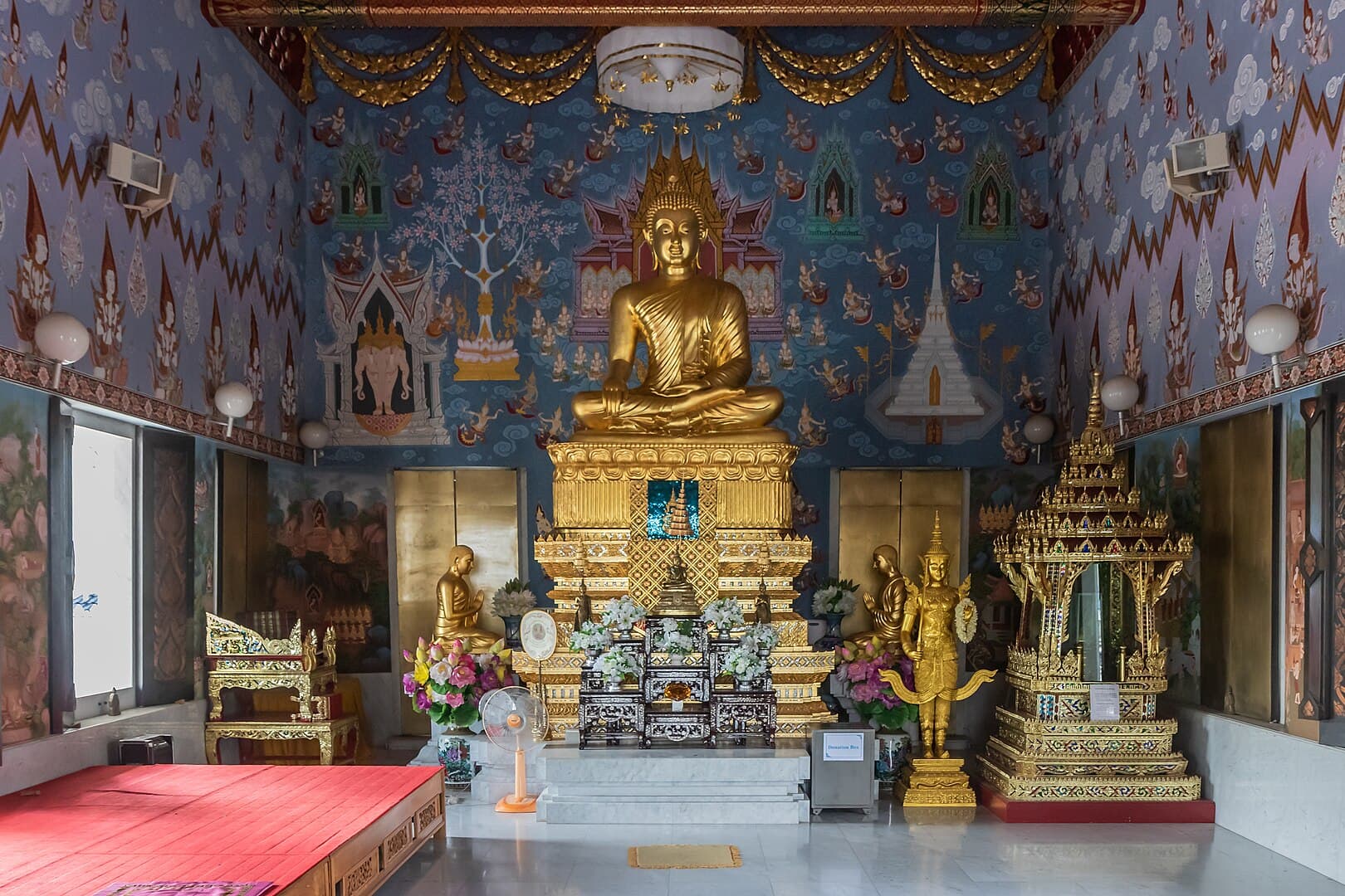 Inside the temple