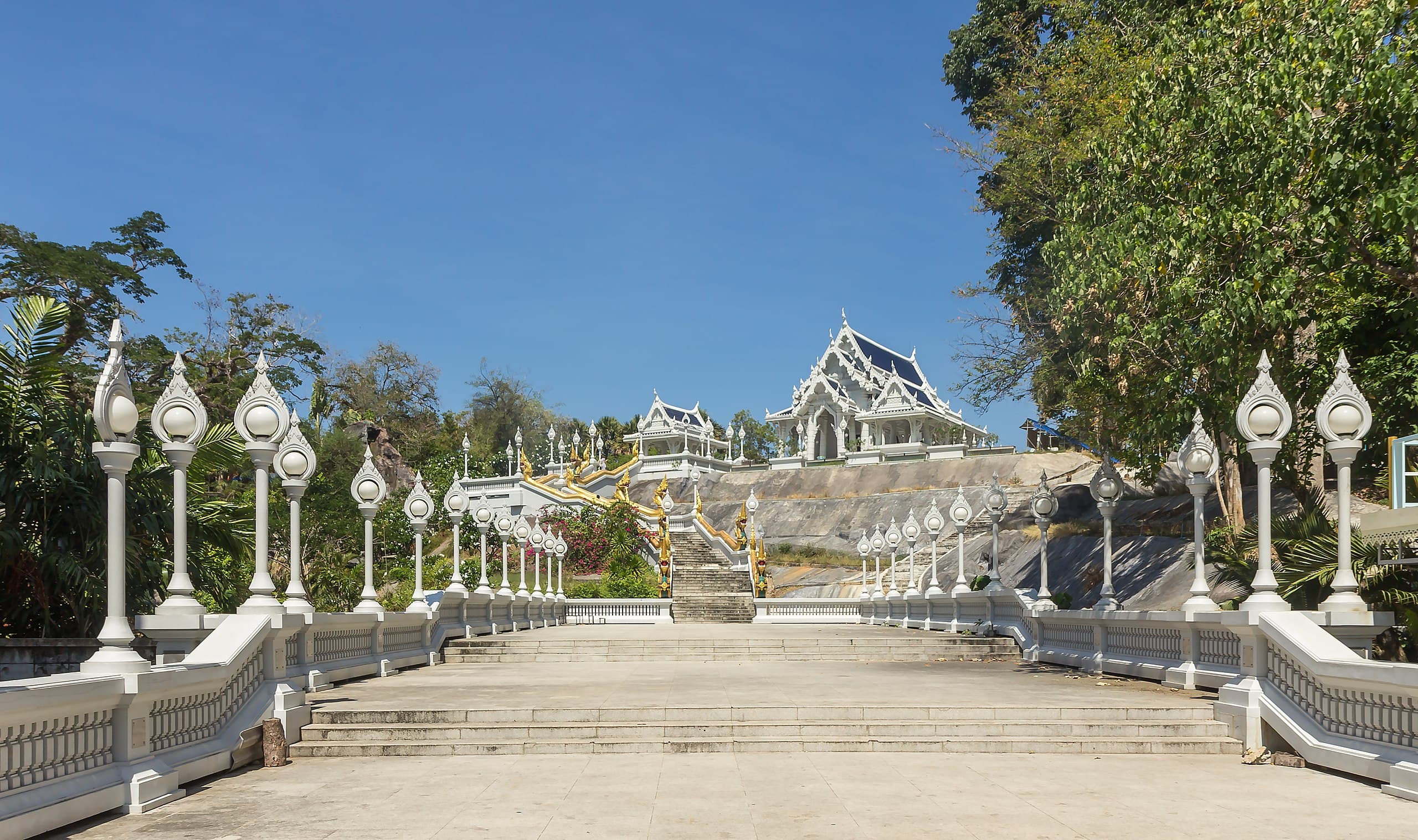 Stairs leading to the temple