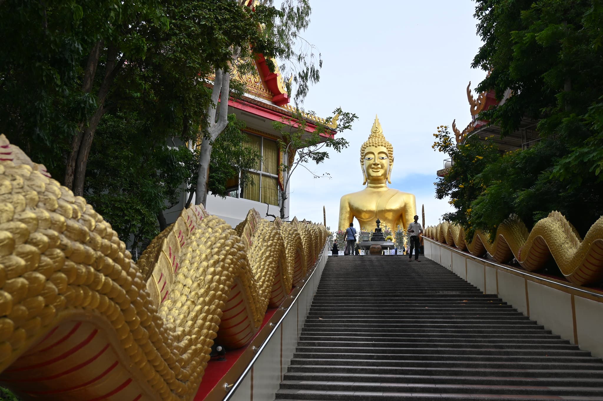 Stairs leading to the temple