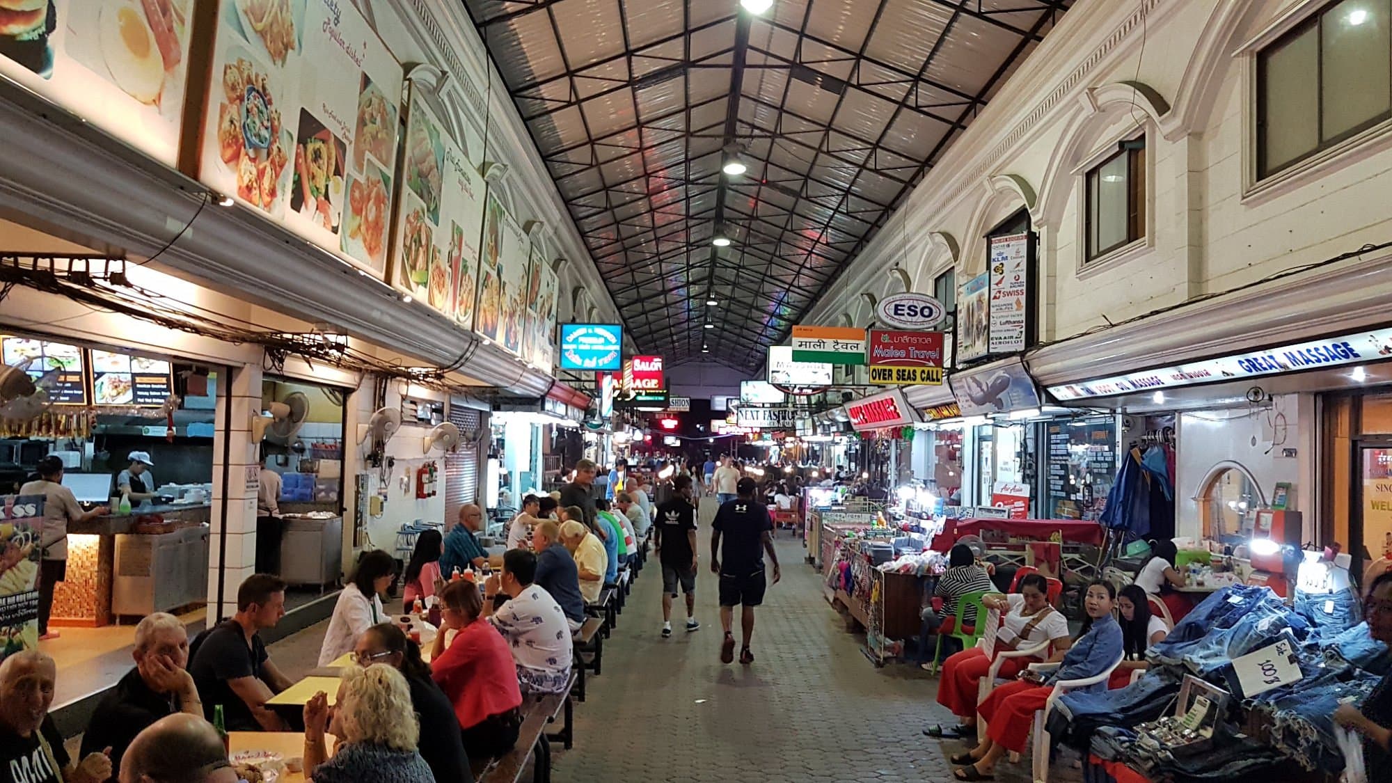 Small shops at the market