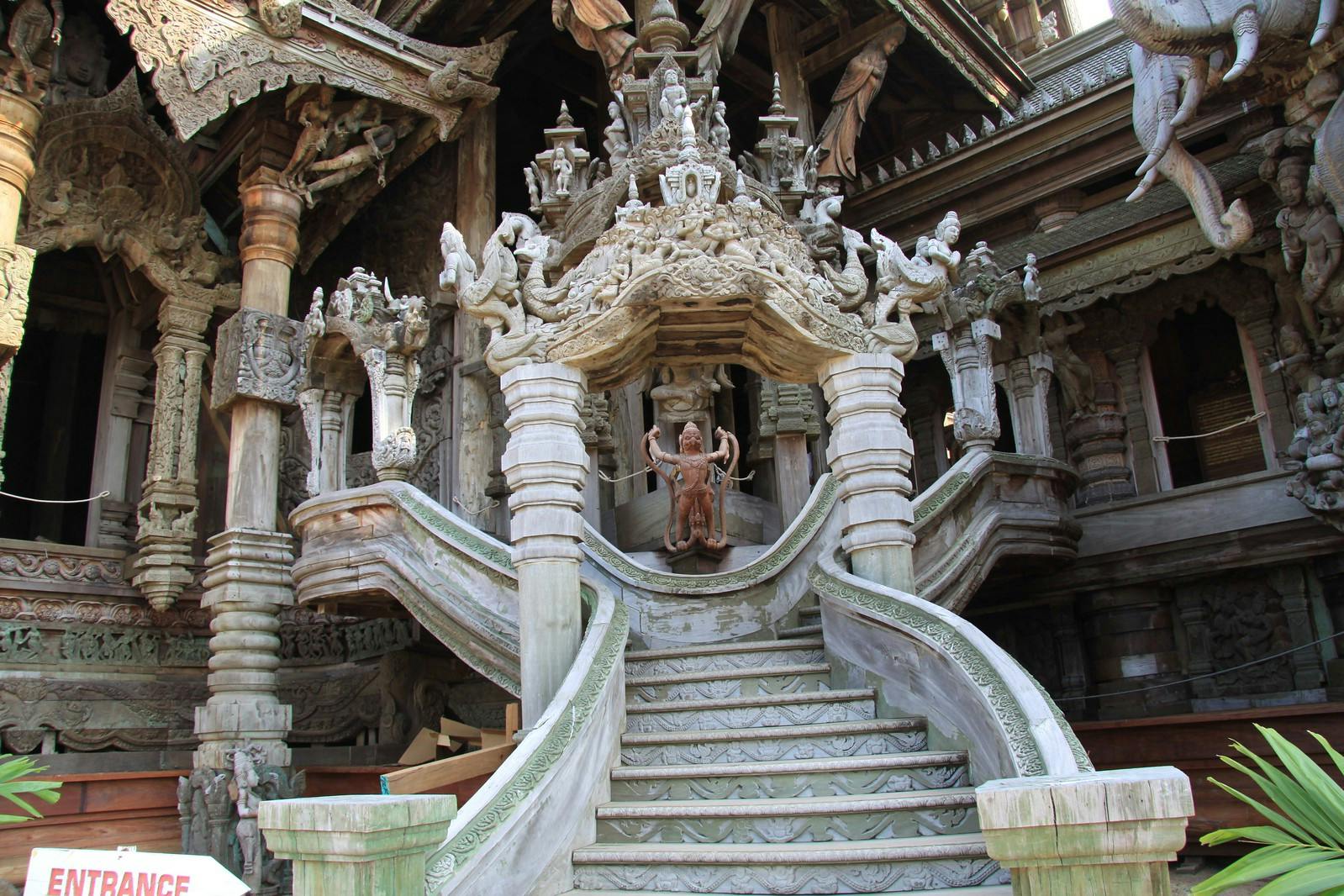 Inside the temple