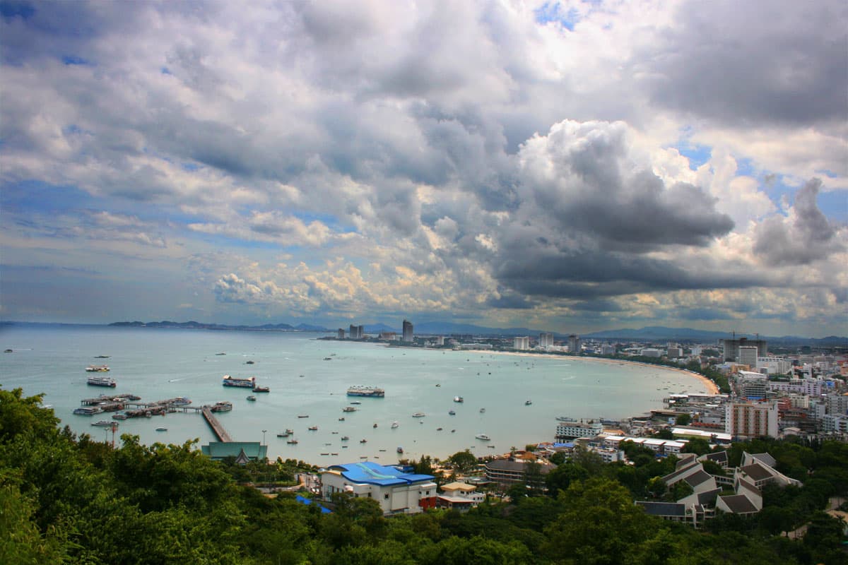 Pattaya Beach from a hill