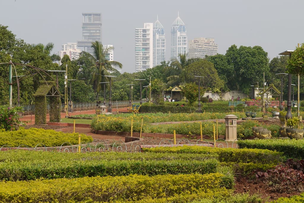 View of Hanging Garden of Mumbai