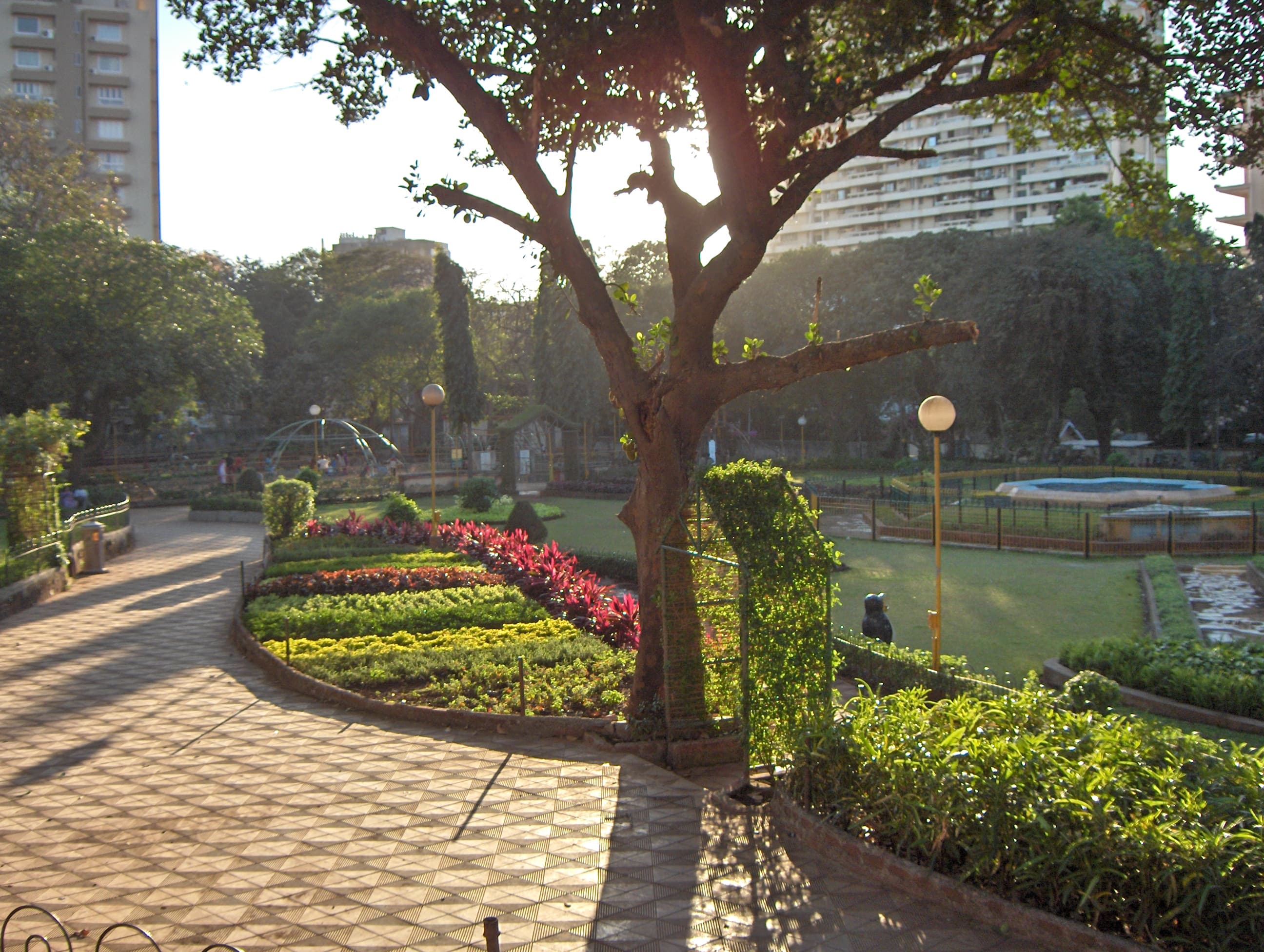 View of Hanging Garden of Mumbai