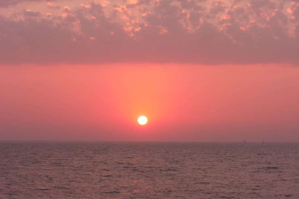 Sunset view from Worli sea face