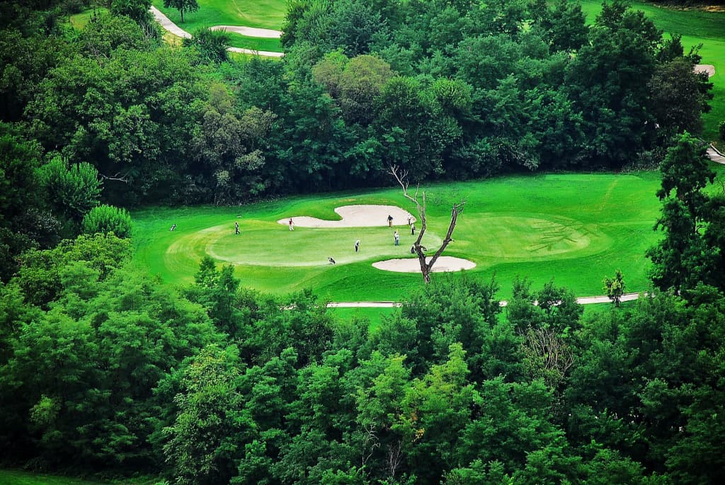 Golf course in Kashmir 