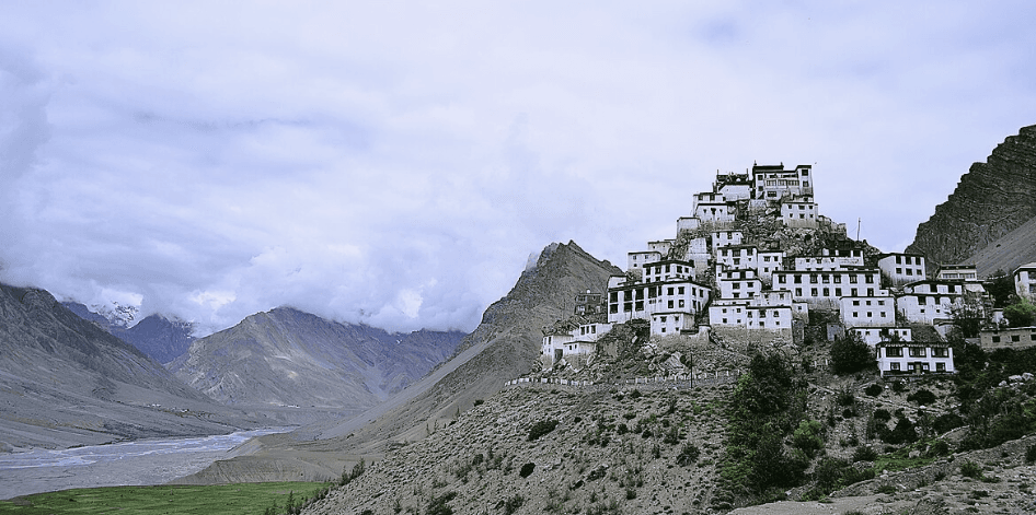 Aerial view of Spiti Valley