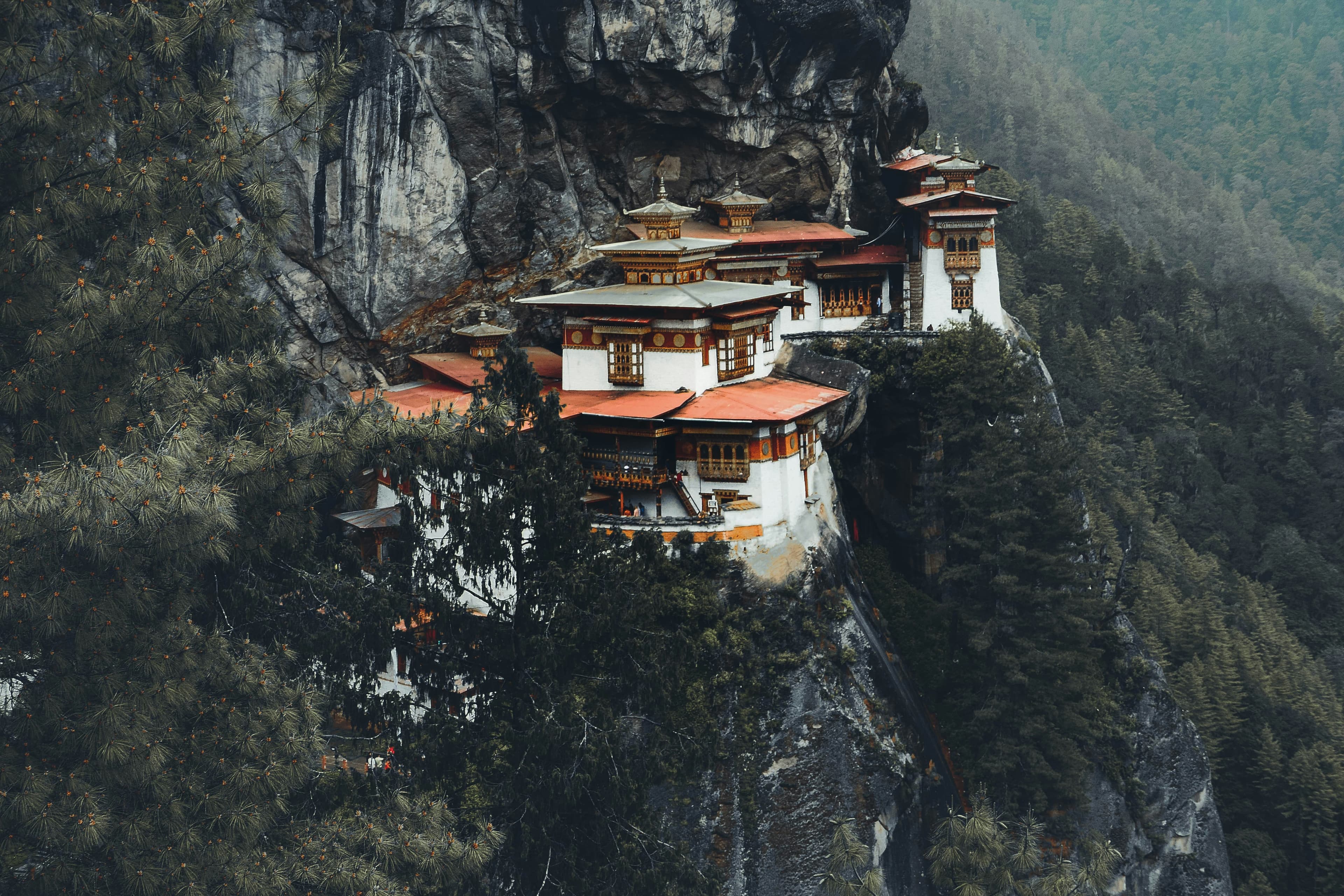 paro taktsang in monsoon