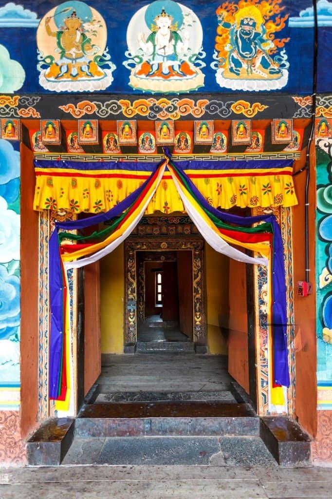 Doors of Punakha dzong