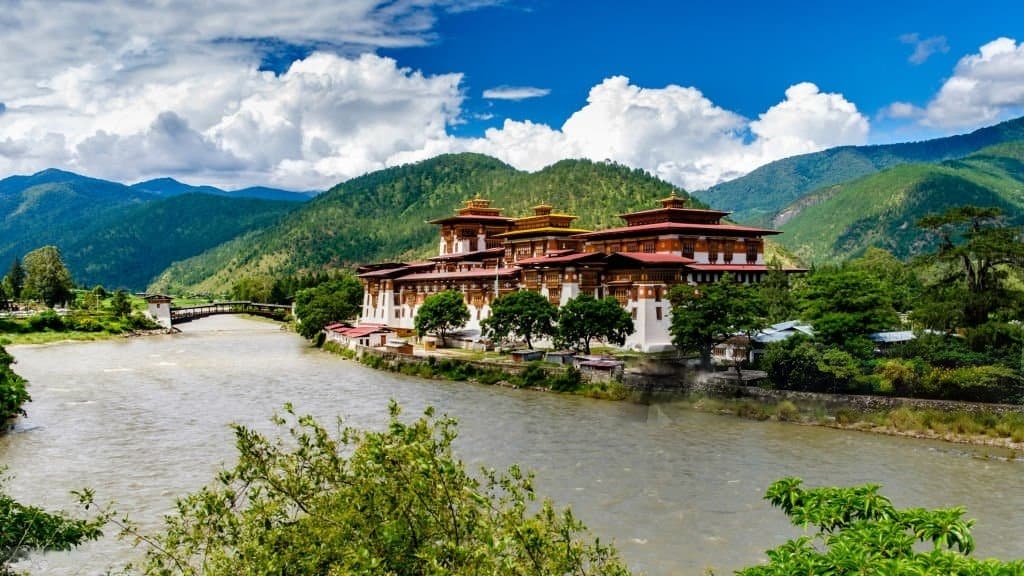 View of the Punakha Valley 