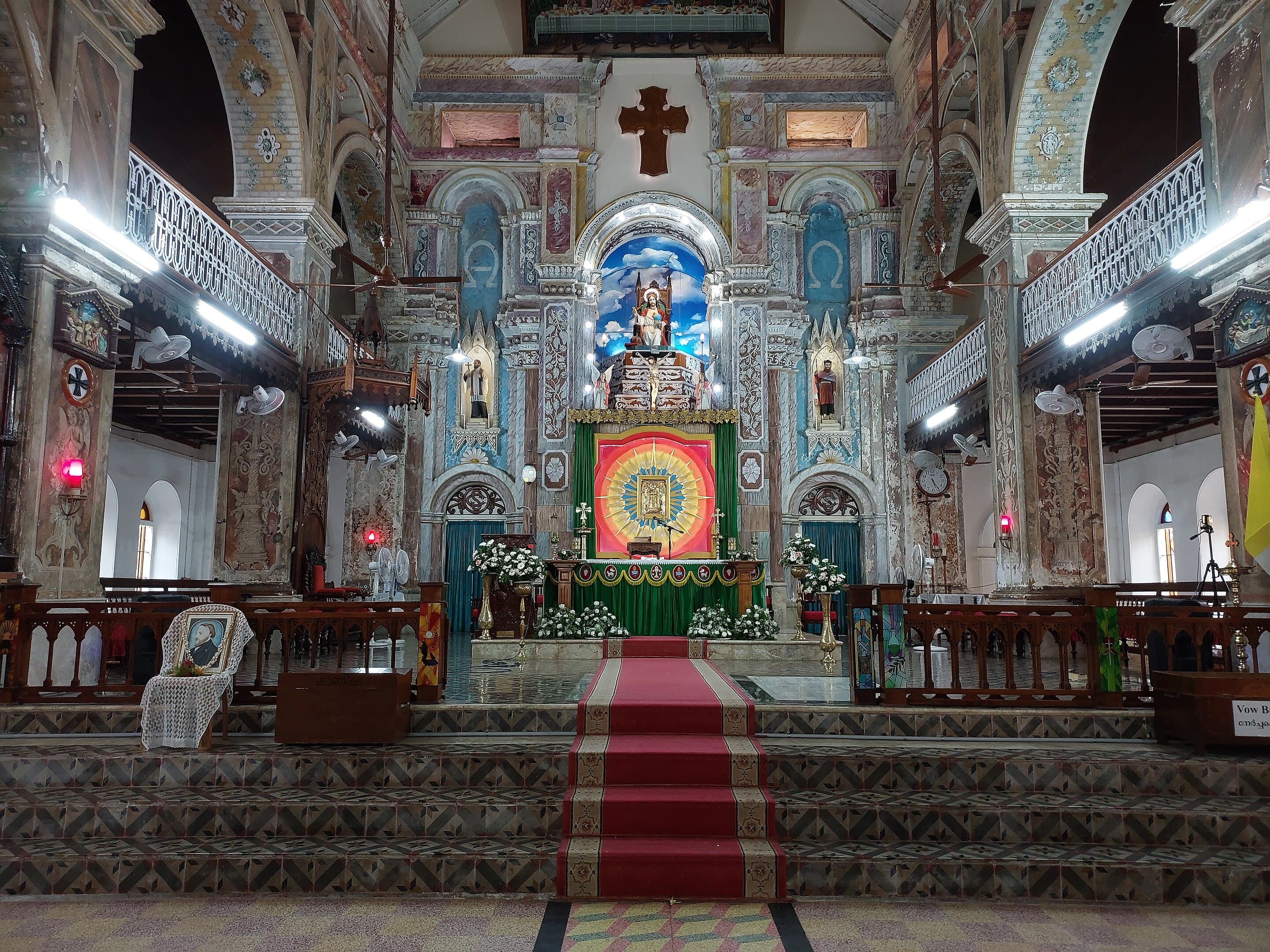 View inside the Chruch