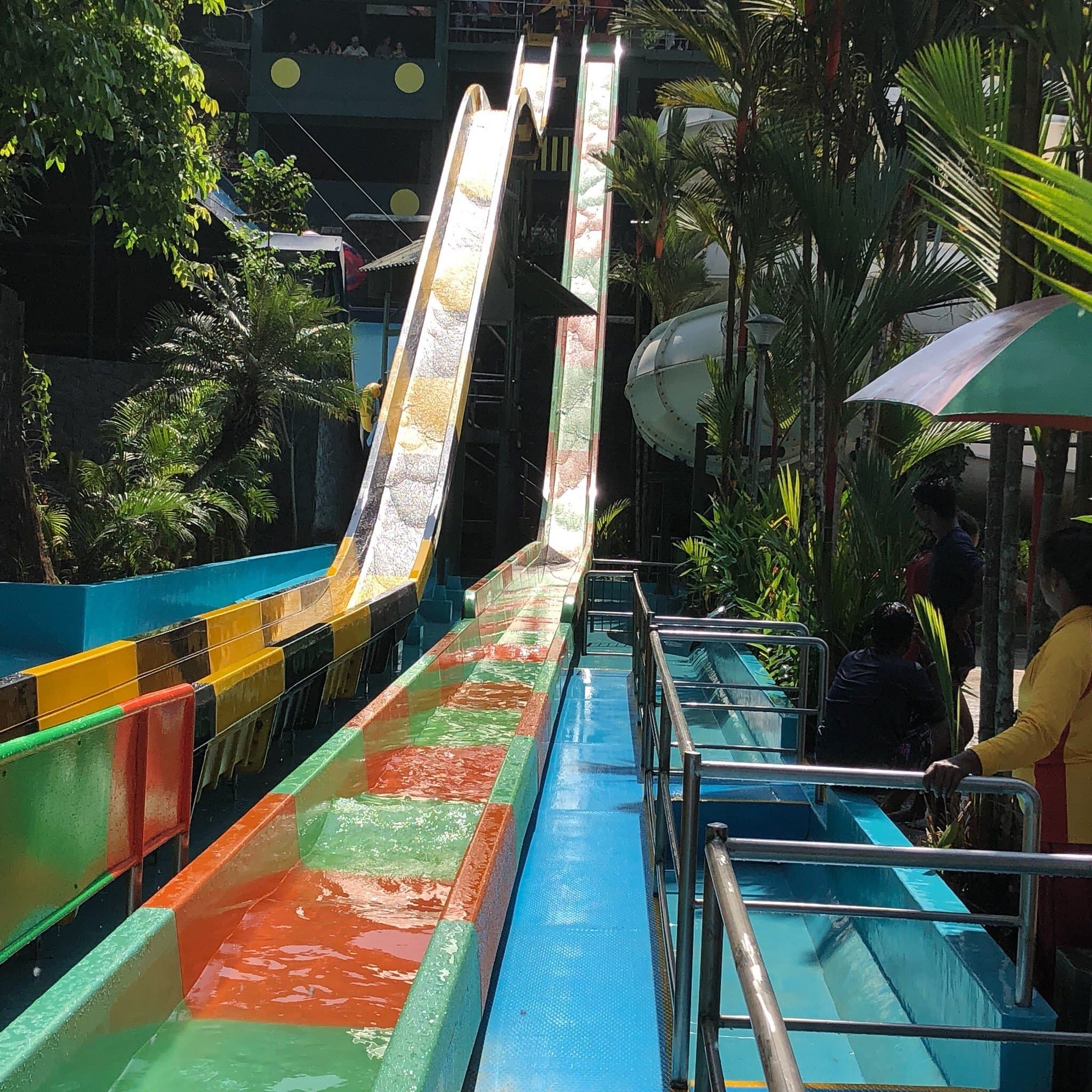 Water slide at Wonderla Kochi