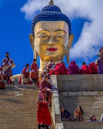 Close up of Kuensel Phodrang