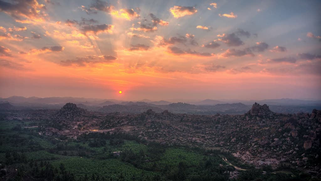 Sunrise view of Matanga Hill