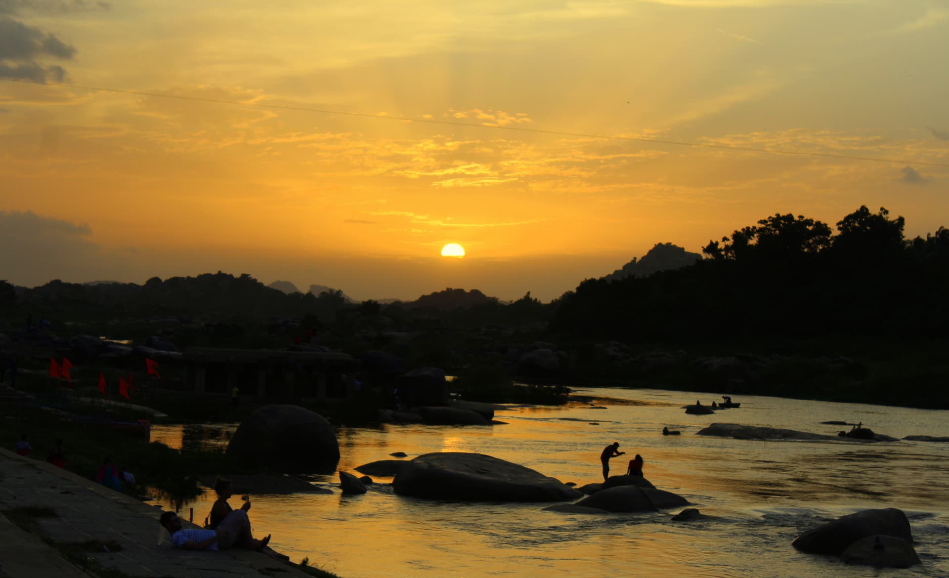 Sunrise view from Tungabhadra river
