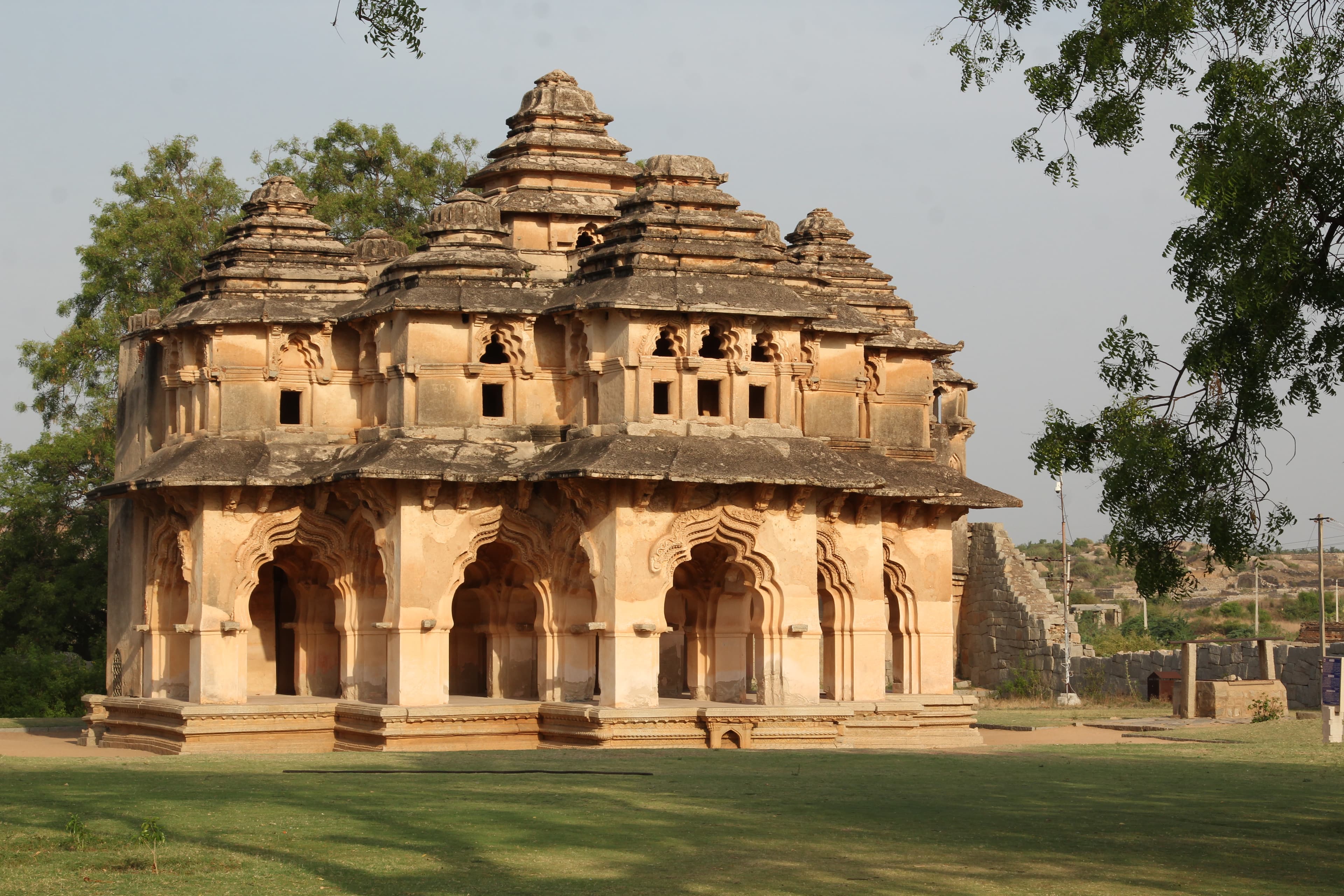 Entrance view of Queen’s Bath complex