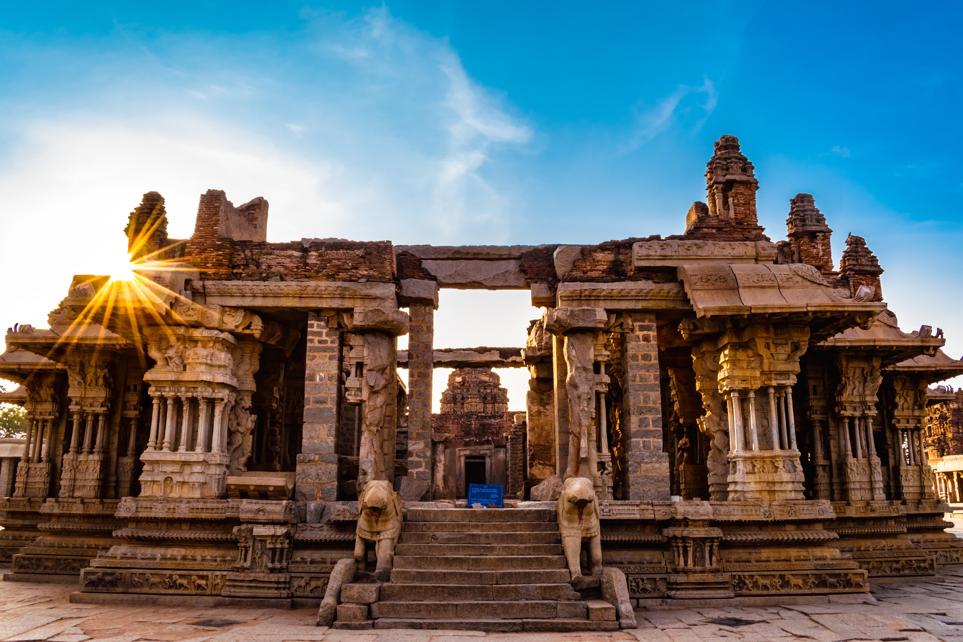 View of Vittala Temple in Hampi