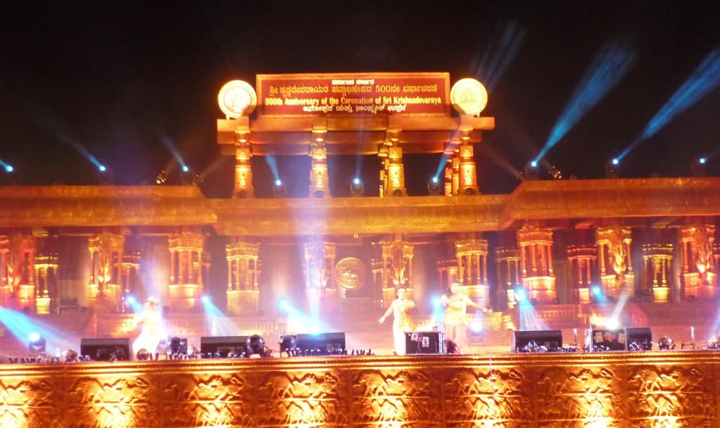 Stage view of Hampi Utsav