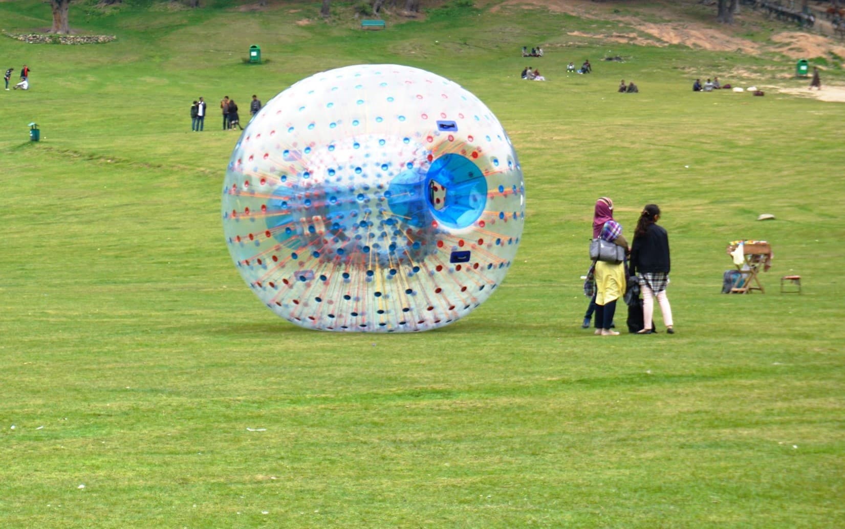 Zorbing in Kashmir 