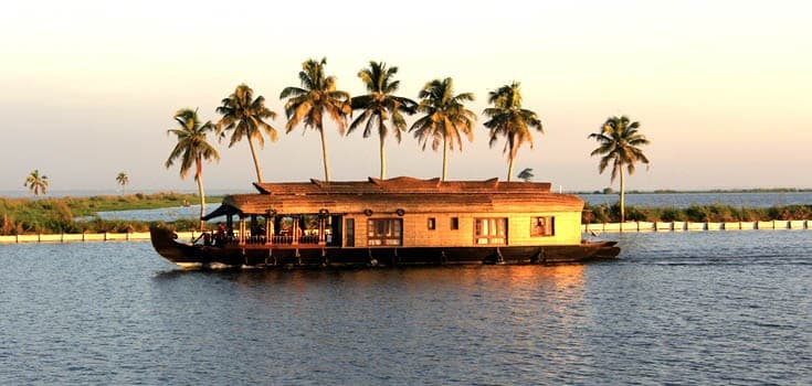 Boat house view from  Kuttanad Backwaters